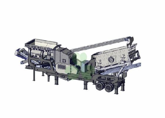 Chiny 40-200tph Mobile Mining Crusher Machine Przenośna kruszarka z zestawem generatora dostawca