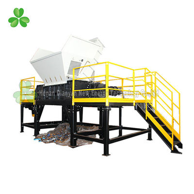 Chiny Żółta maszyna do rozdrabniania z podwójnym wałem / rozdrabniacz śmieci Pojemność 2 tony / godzinę dostawca